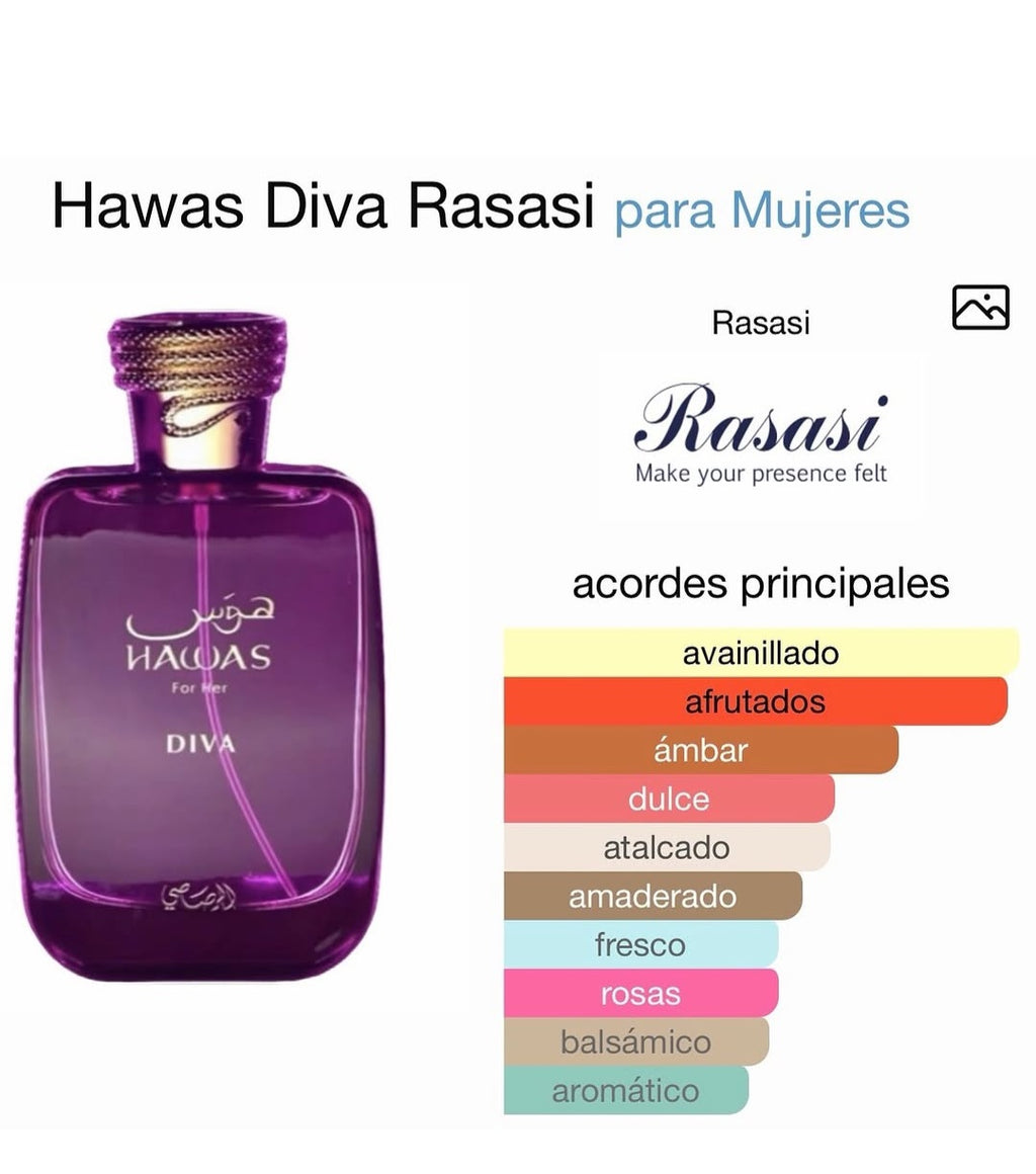 Hawas Diva de Rasasi 3.4oz