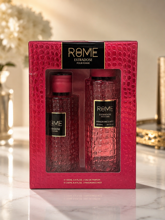 Set Rome Extradose pour Femme EDP 3.4oz 100ml y Body Mist de 250 ml 8.4 oz