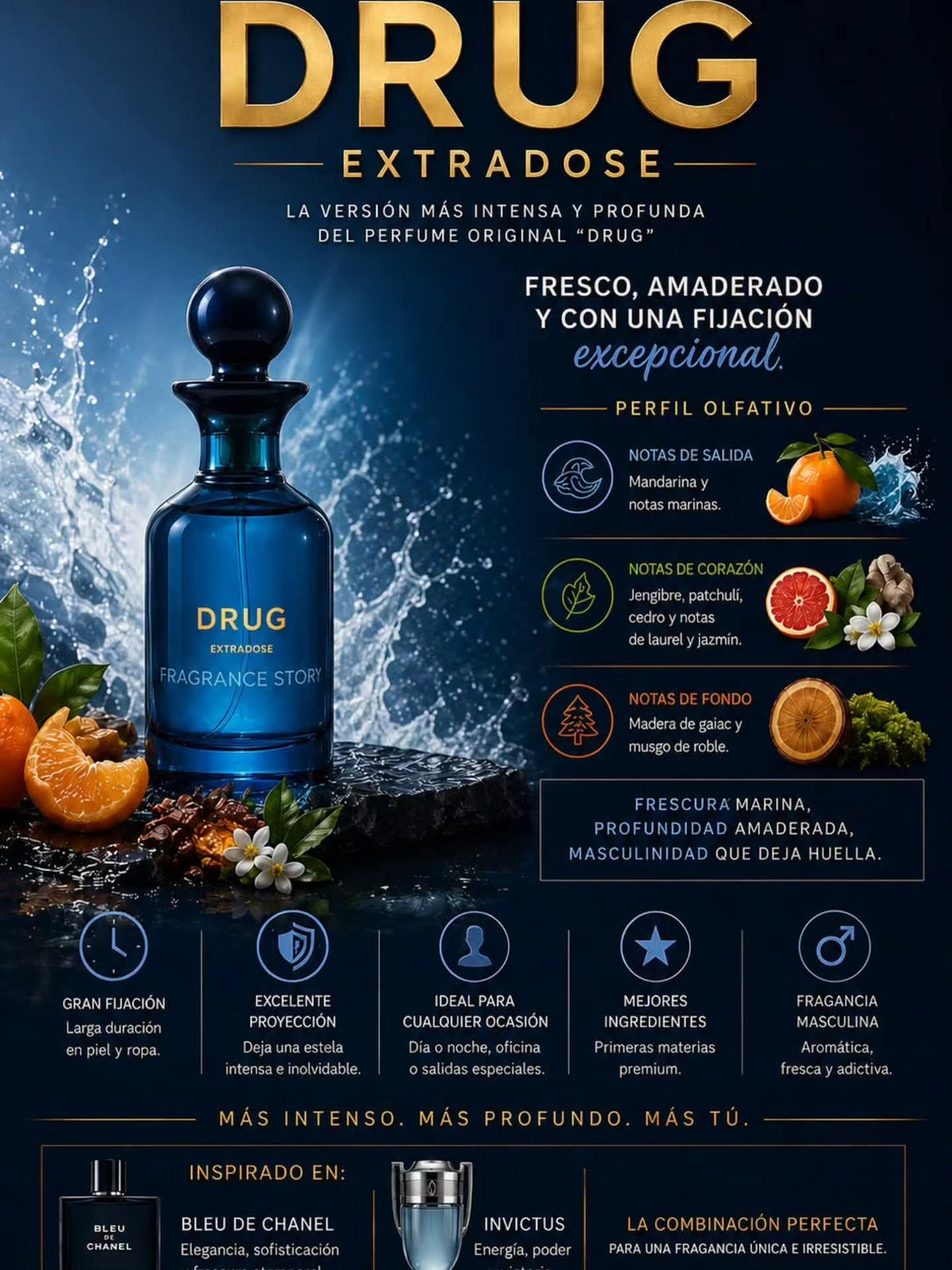 Drug Extradose Fragrance Story 3.4oz (100ml)