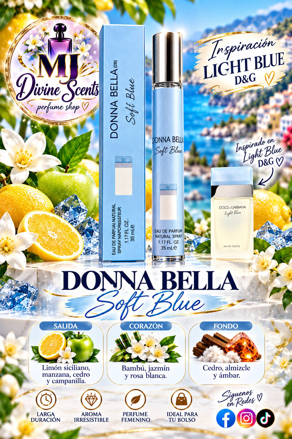 Donna Bella - Soft Blue - 35ml