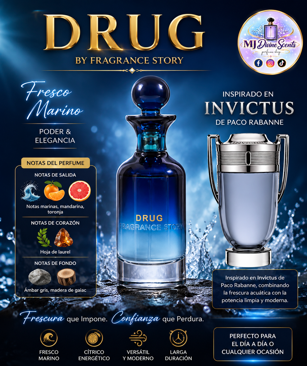 Drug Fragance Story 3.4oz (100ml)