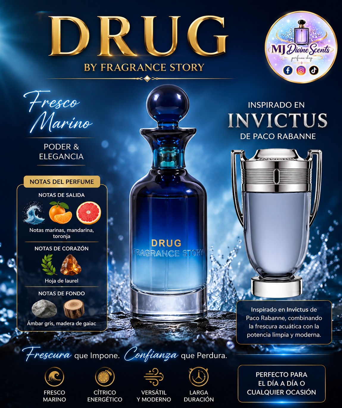 Drug Fragance Story 3.4oz (100ml)